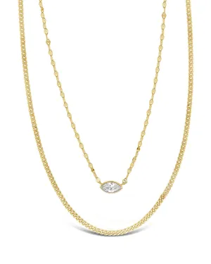 CZ Dainty Layered Necklace