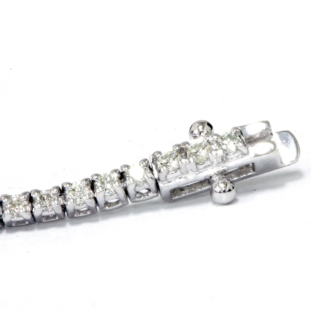 1 ct Lab Grown Diamond Tennis Bracelet 18k