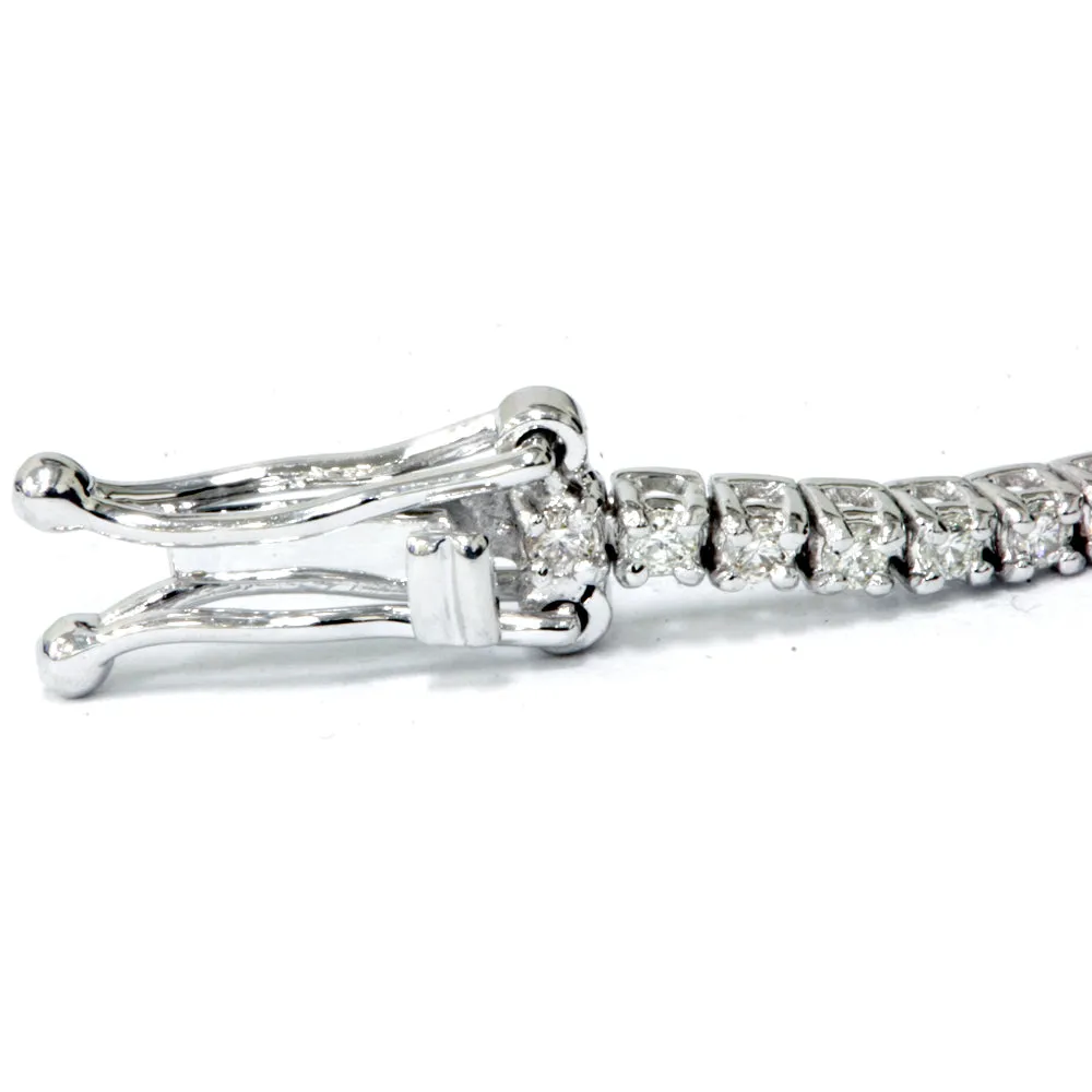 1 ct Lab Grown Diamond Tennis Bracelet 18k