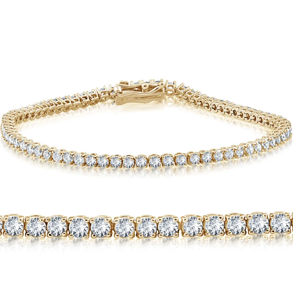 1 ct Lab Grown Diamond Tennis Bracelet 18k