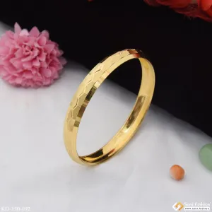 1 Gram Gold Plated Cute Design Best Quality Punjabi Kada for Men - Style B092