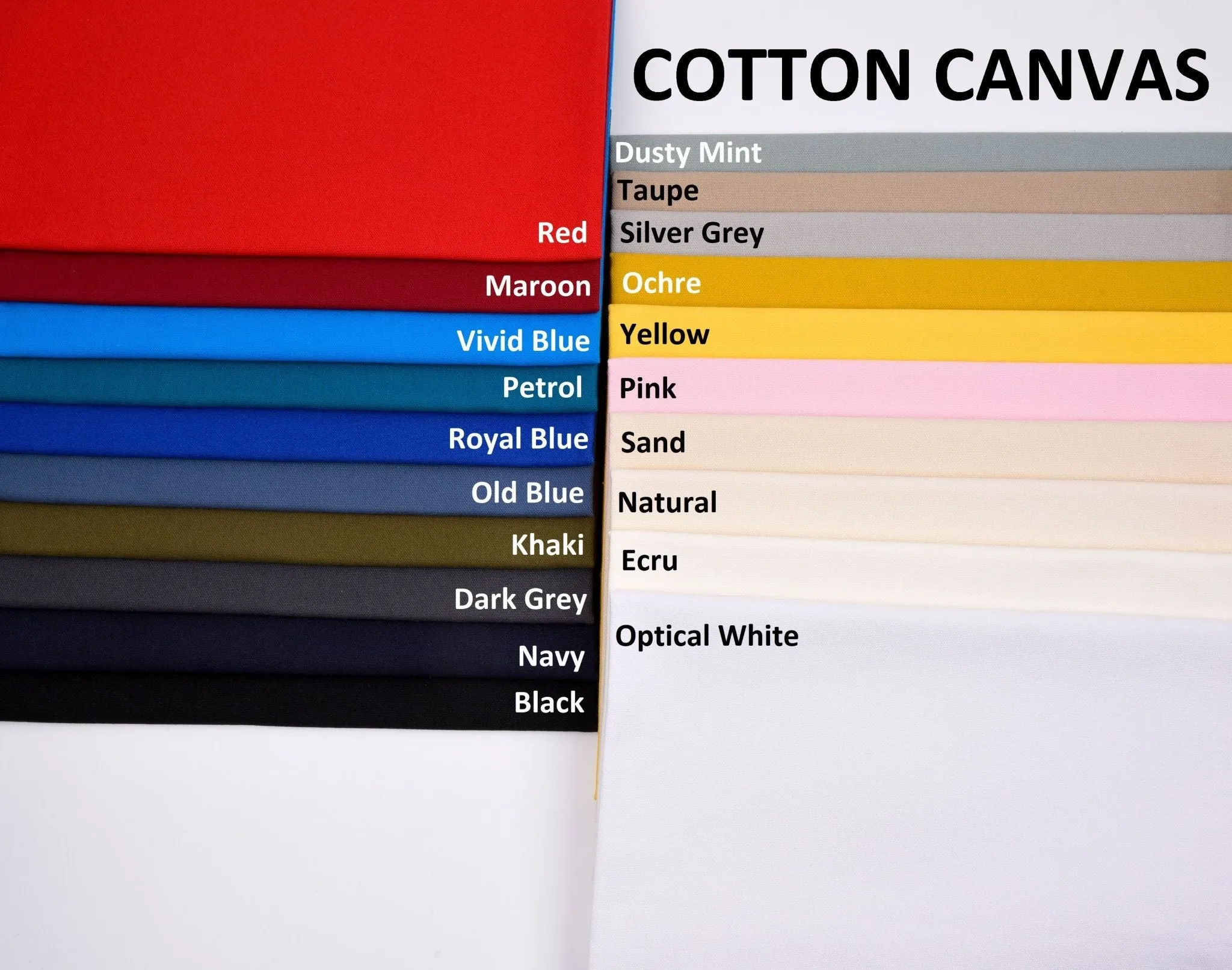 100% Cotton Canvas Fabric