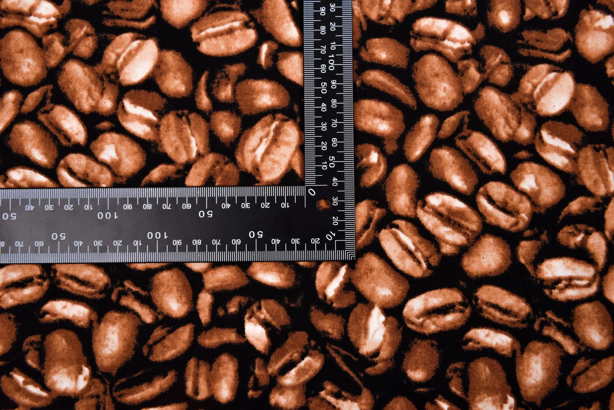 100% Cotton Half Panama Printed Fabric / Canvas printed Fabric / Coffee Digital Print  Fabric