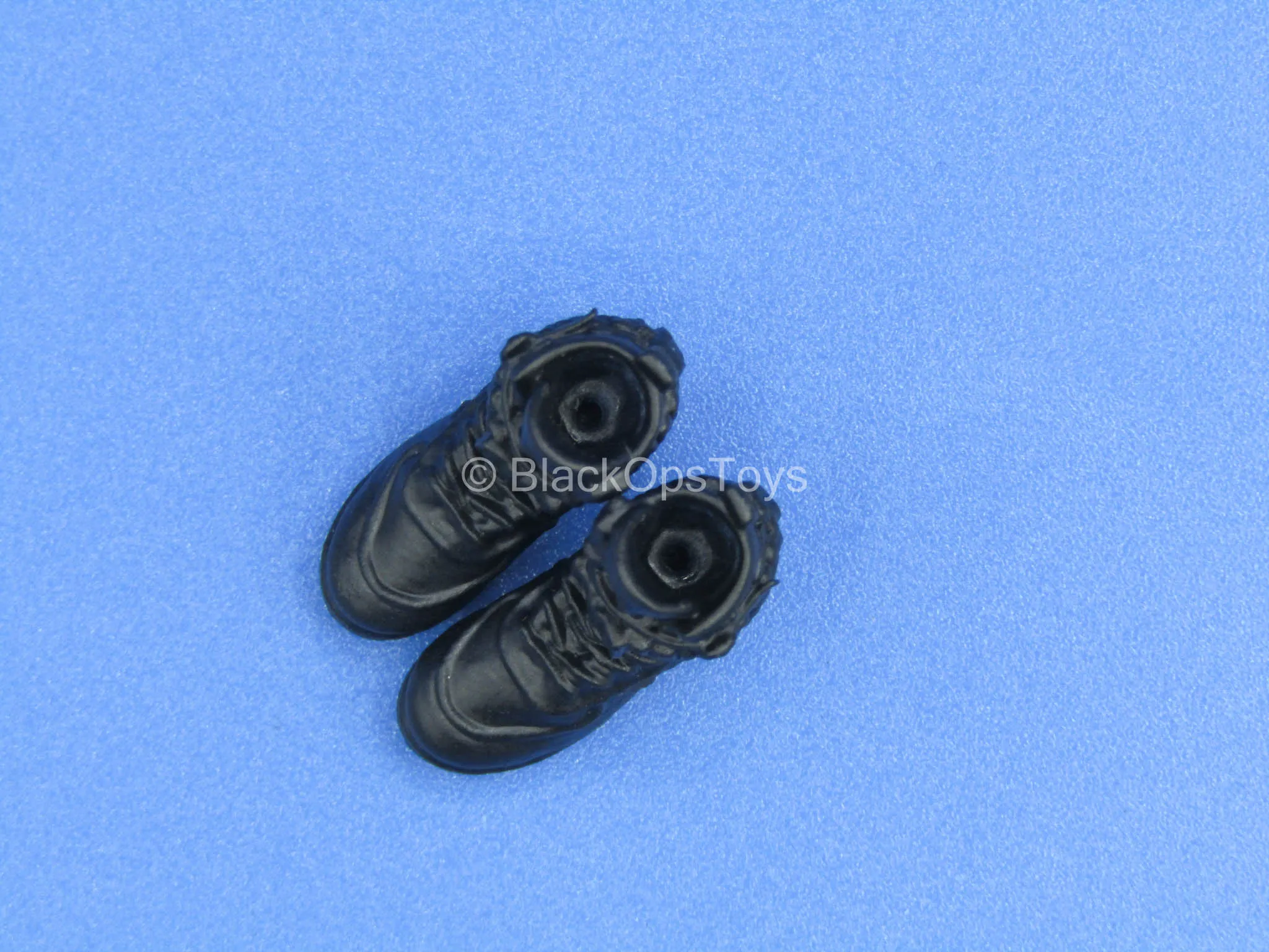 1/12 - Custom - Female Black Combat Shoes (Peg Type)