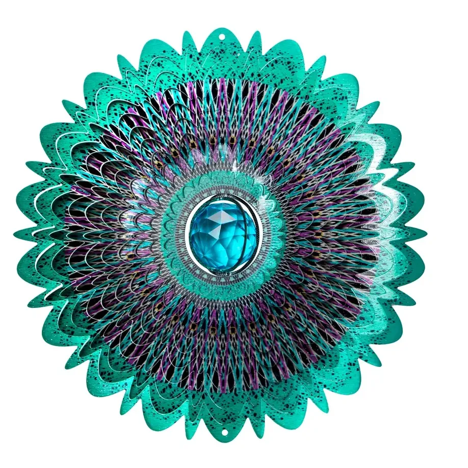 12" Crystal Cosmic Mandala Wind Spinner