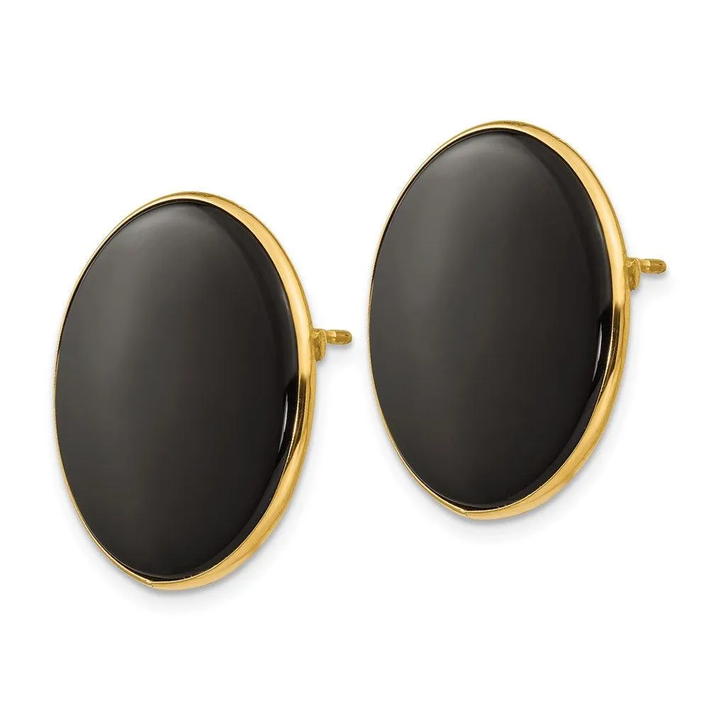 14k Black Onyx Earrings