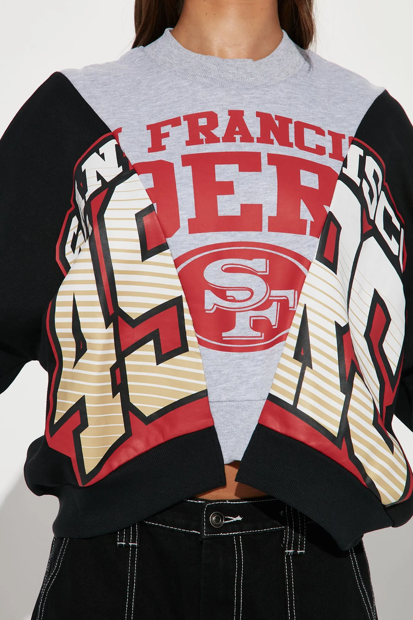 49ers Splice Sweatshirt - Black/Grey