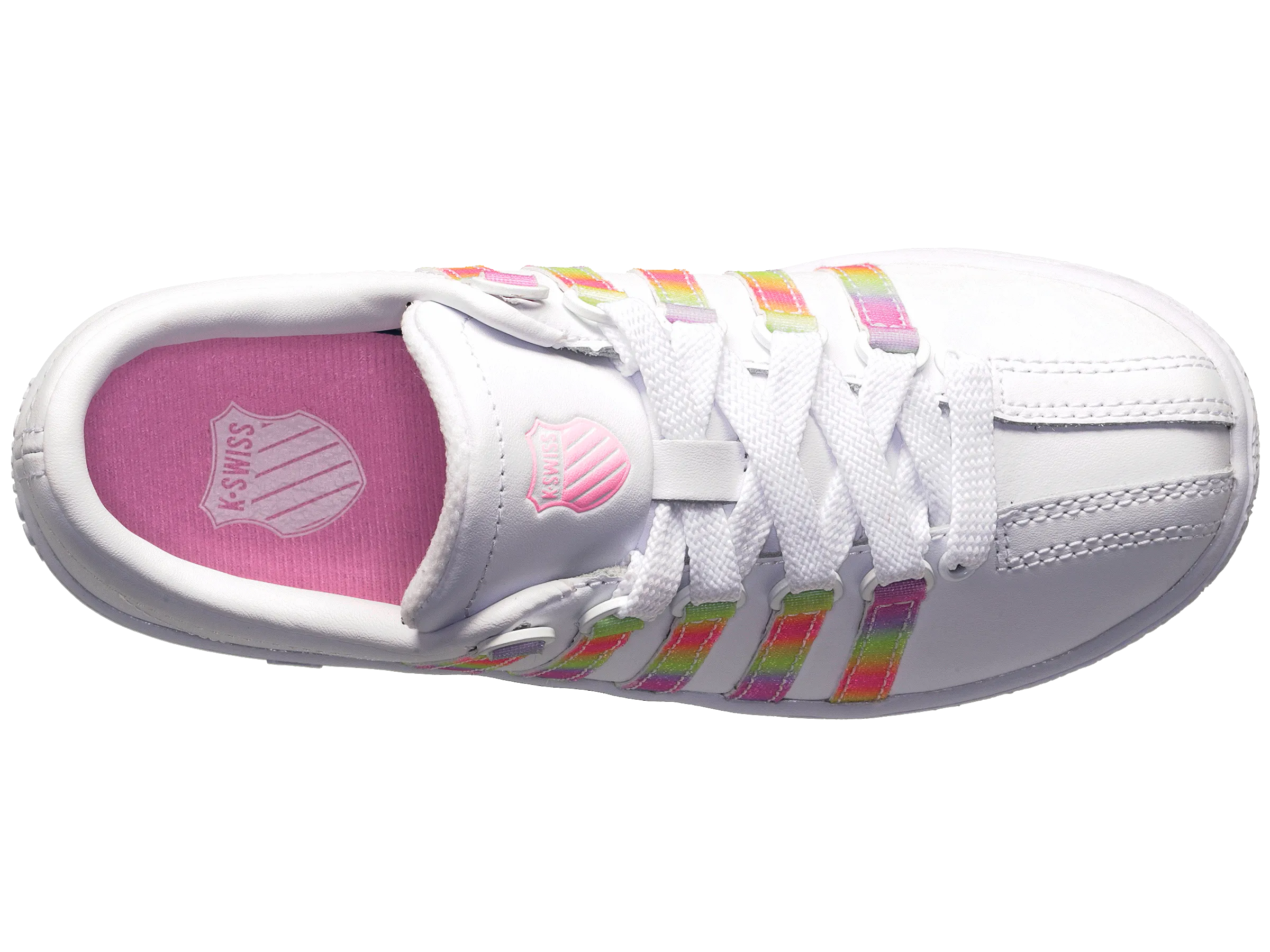 57161-184-M | CLASSIC LX | WHITE/ PASTEL RAINBOW