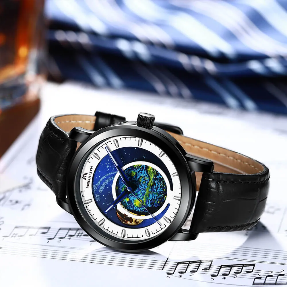 8213M | Mechanical Men Watch | Leather Band