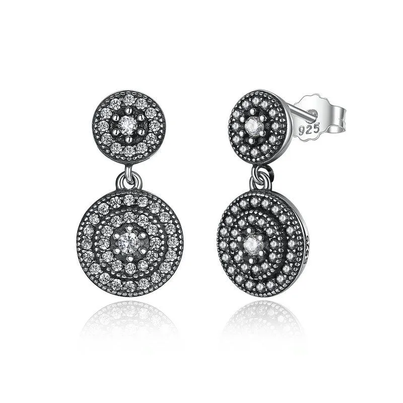 925 Sterling Silver Radiant Elegant Drop Earring