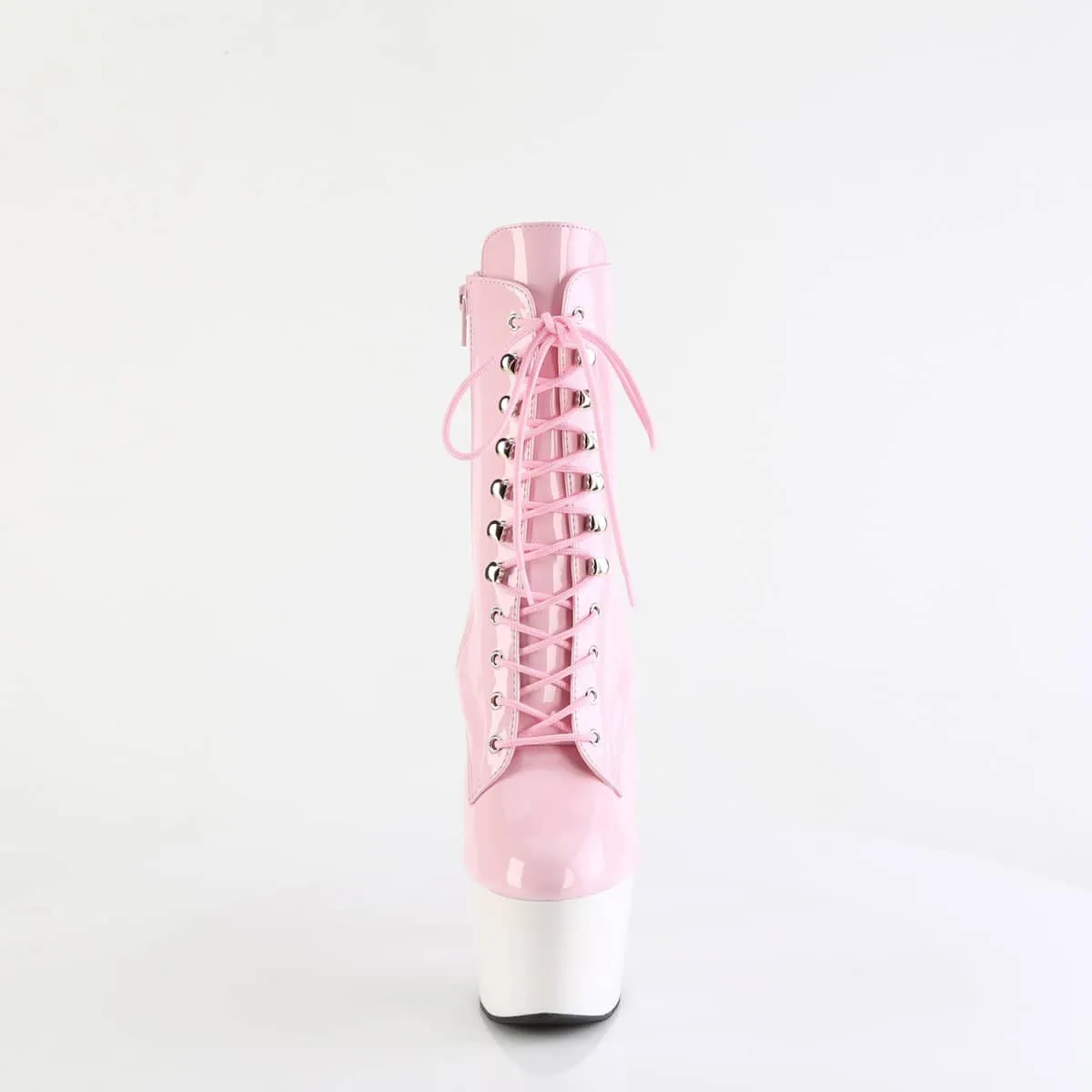 ADORE-1020 Pink & White Calf High Boots