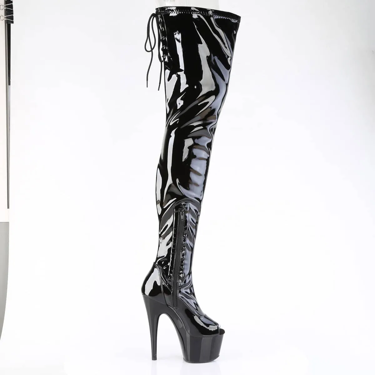 ADORE-4011 Peep Toe Stretch Crotch Boot