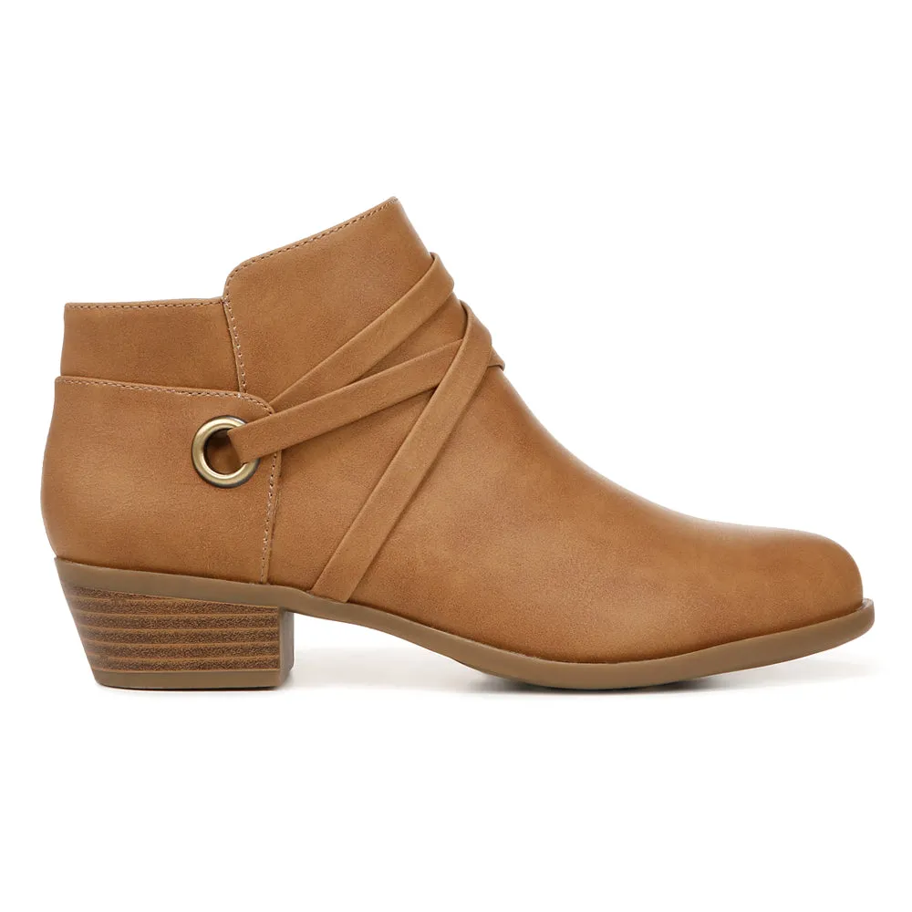 Amara Zippered Round Toe Ankle Booties