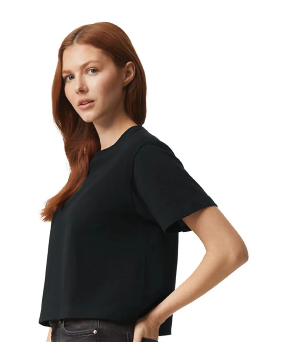 American Apparel Women's Fine Jersey Boxy Tee 102