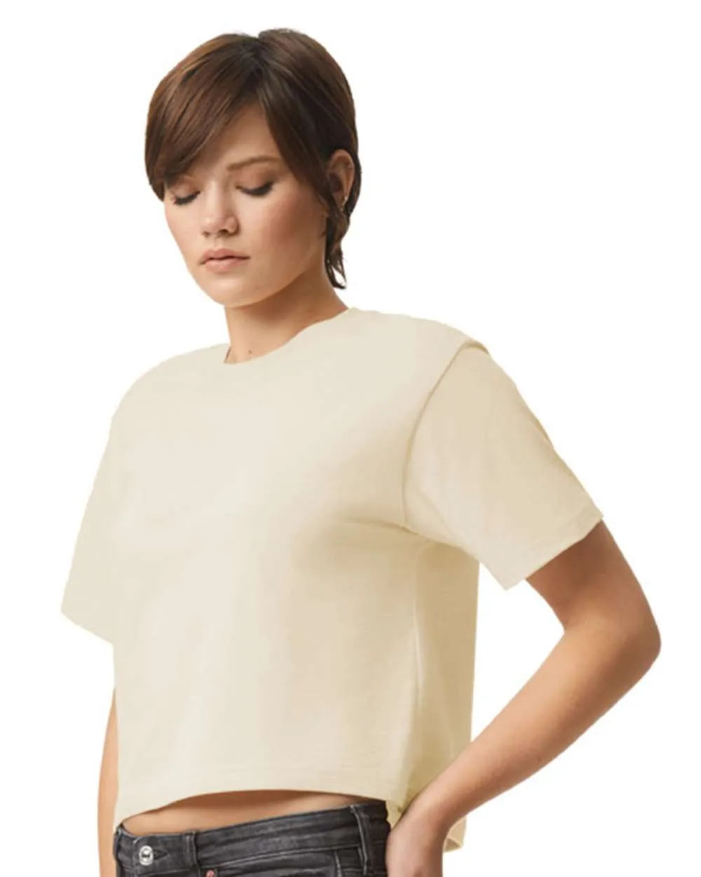 American Apparel Women's Fine Jersey Boxy Tee 102