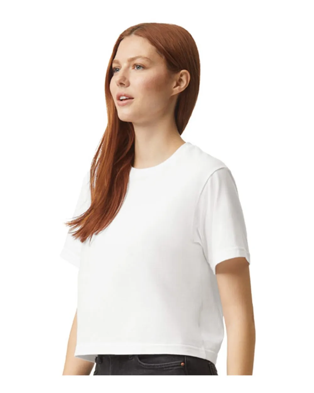 American Apparel Women's Fine Jersey Boxy Tee 102