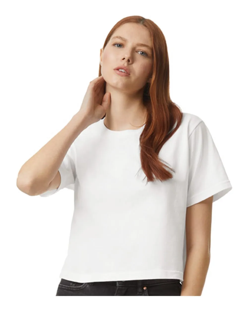 American Apparel Women's Fine Jersey Boxy Tee 102