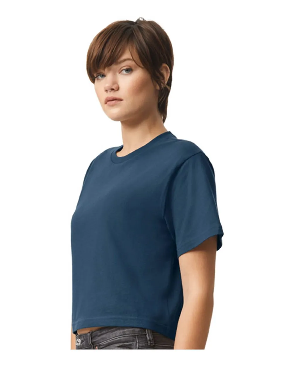 American Apparel Women's Fine Jersey Boxy Tee 102