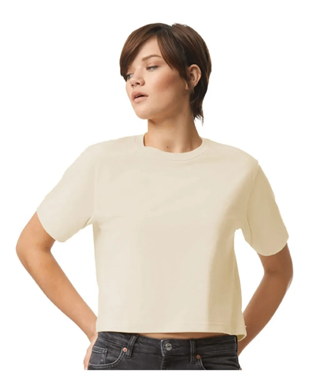 American Apparel Women's Fine Jersey Boxy Tee 102