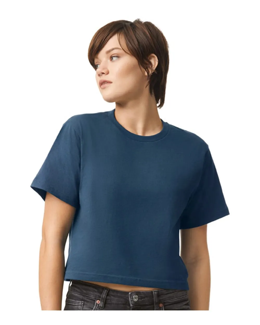 American Apparel Women's Fine Jersey Boxy Tee 102