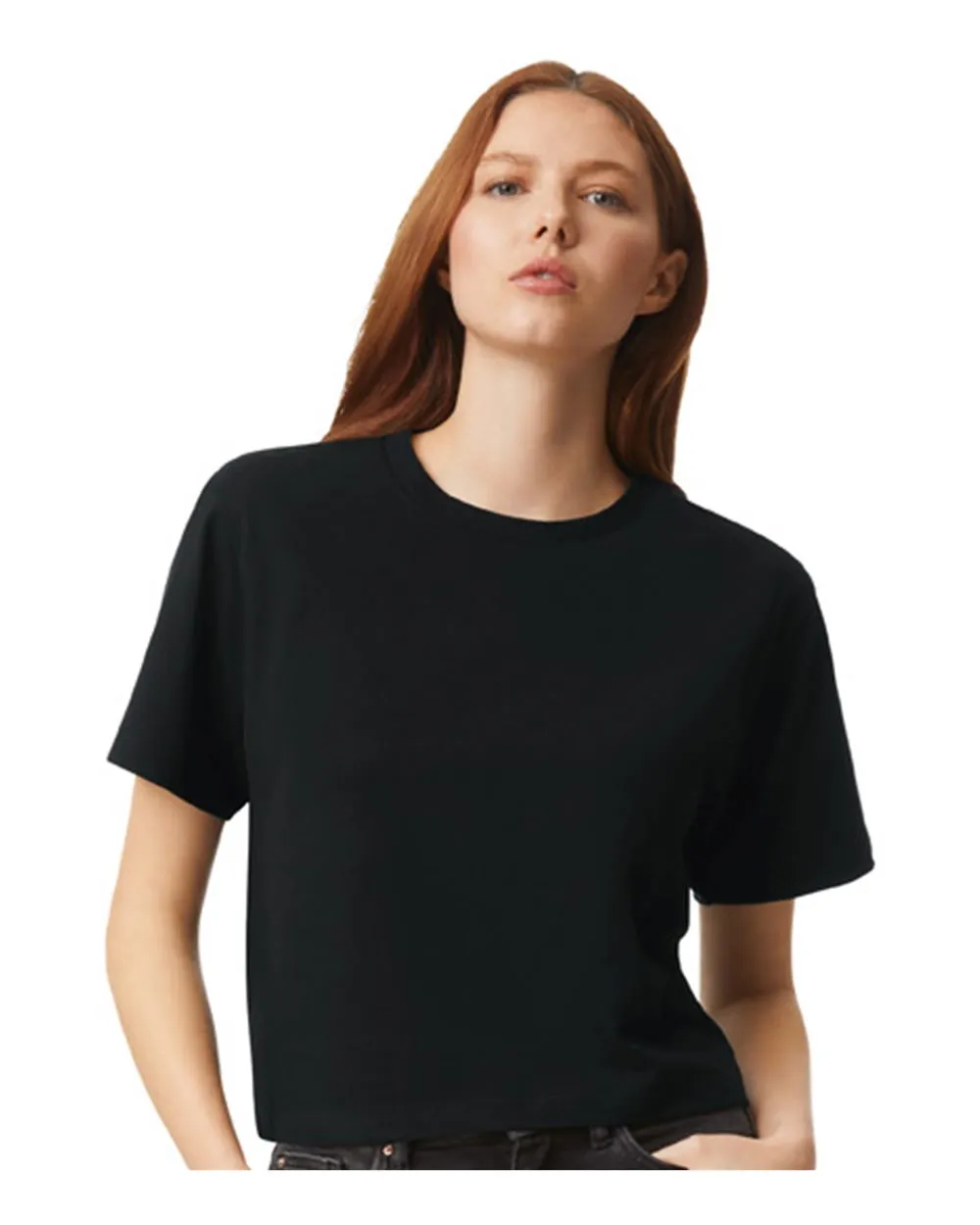 American Apparel Women's Fine Jersey Boxy Tee 102