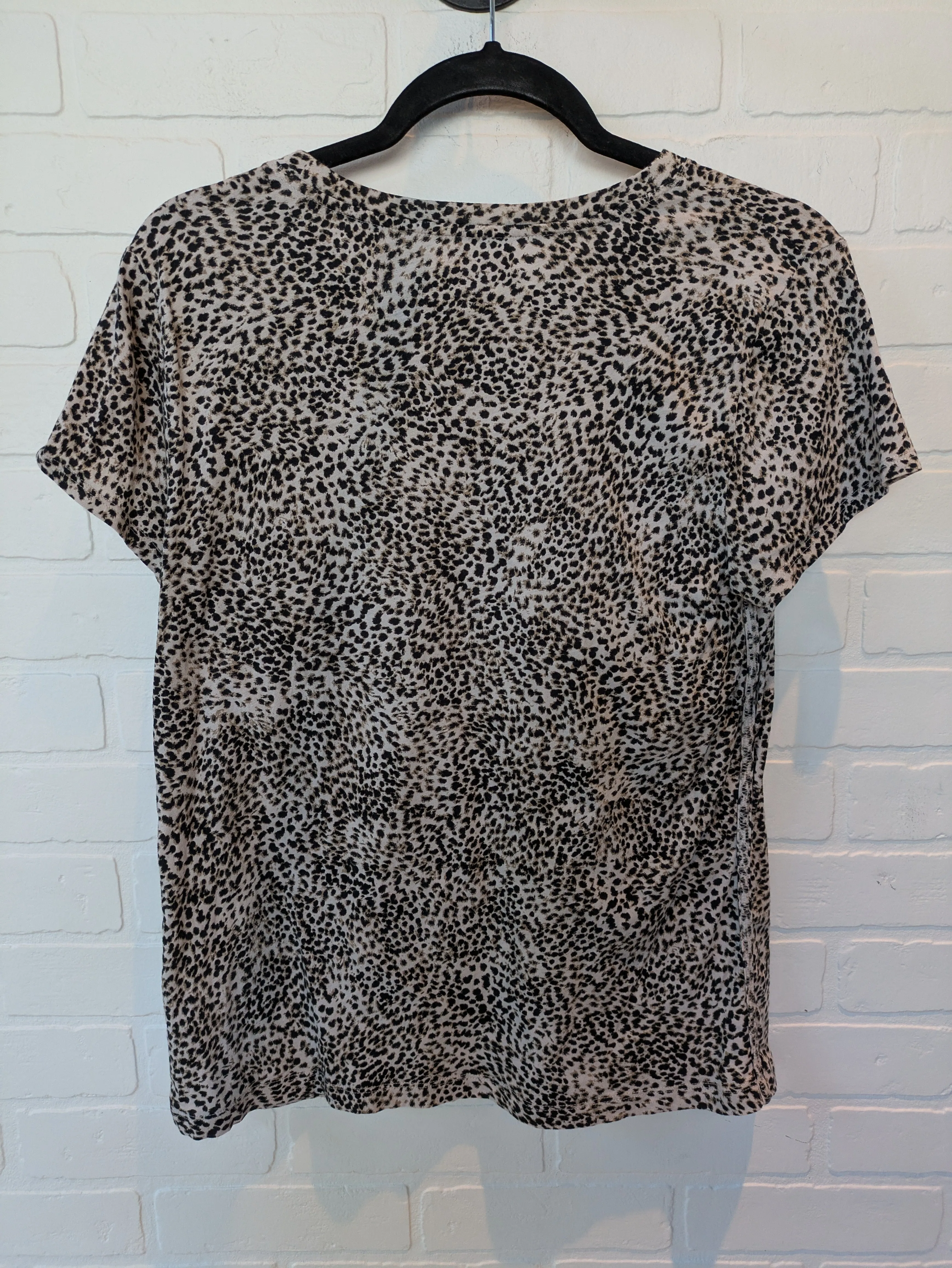 Animal Print Athletic Top Short Sleeve Athleta, Size M