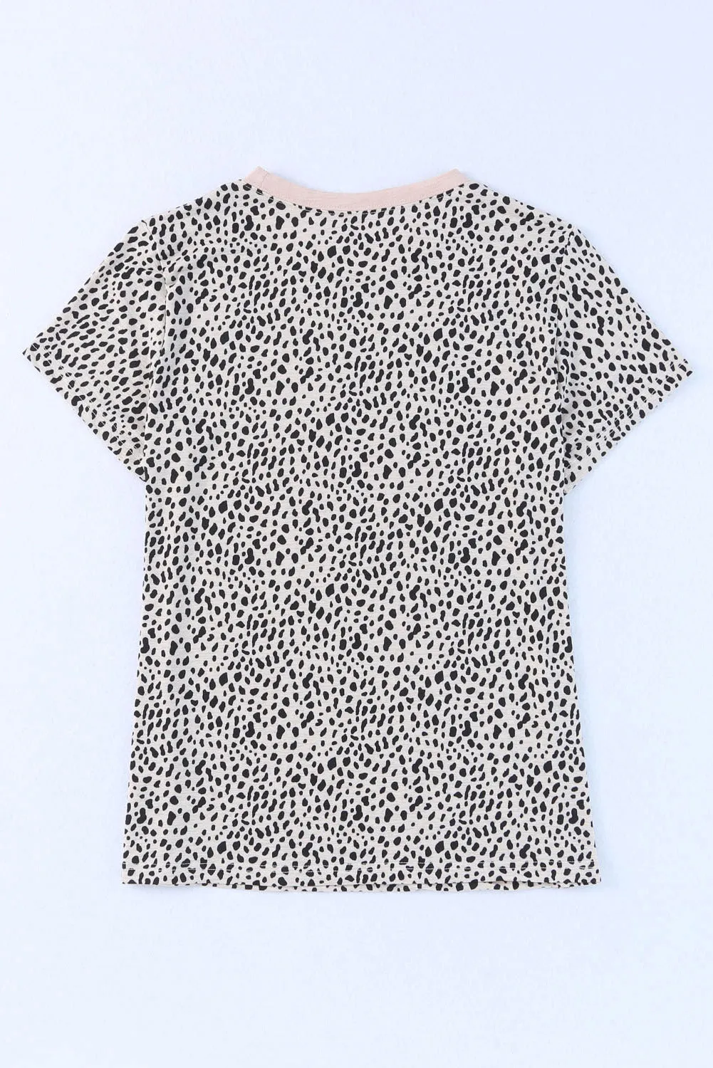 Apricot Leopard MAMA Graphic Crew Neck T Shirt