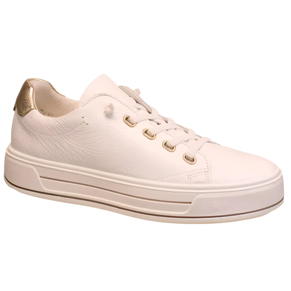 Ara Women's Crystal Sneaker White Calf