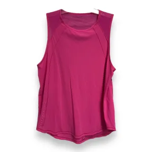 Athletic Tank Top By Lululemon In Pink, Size: 12