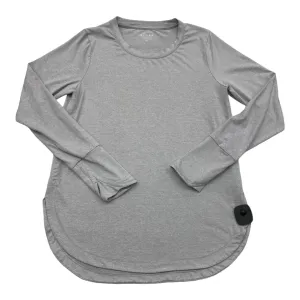 Athletic Top Long Sleeve Collar By Athleta In Grey, Size: M