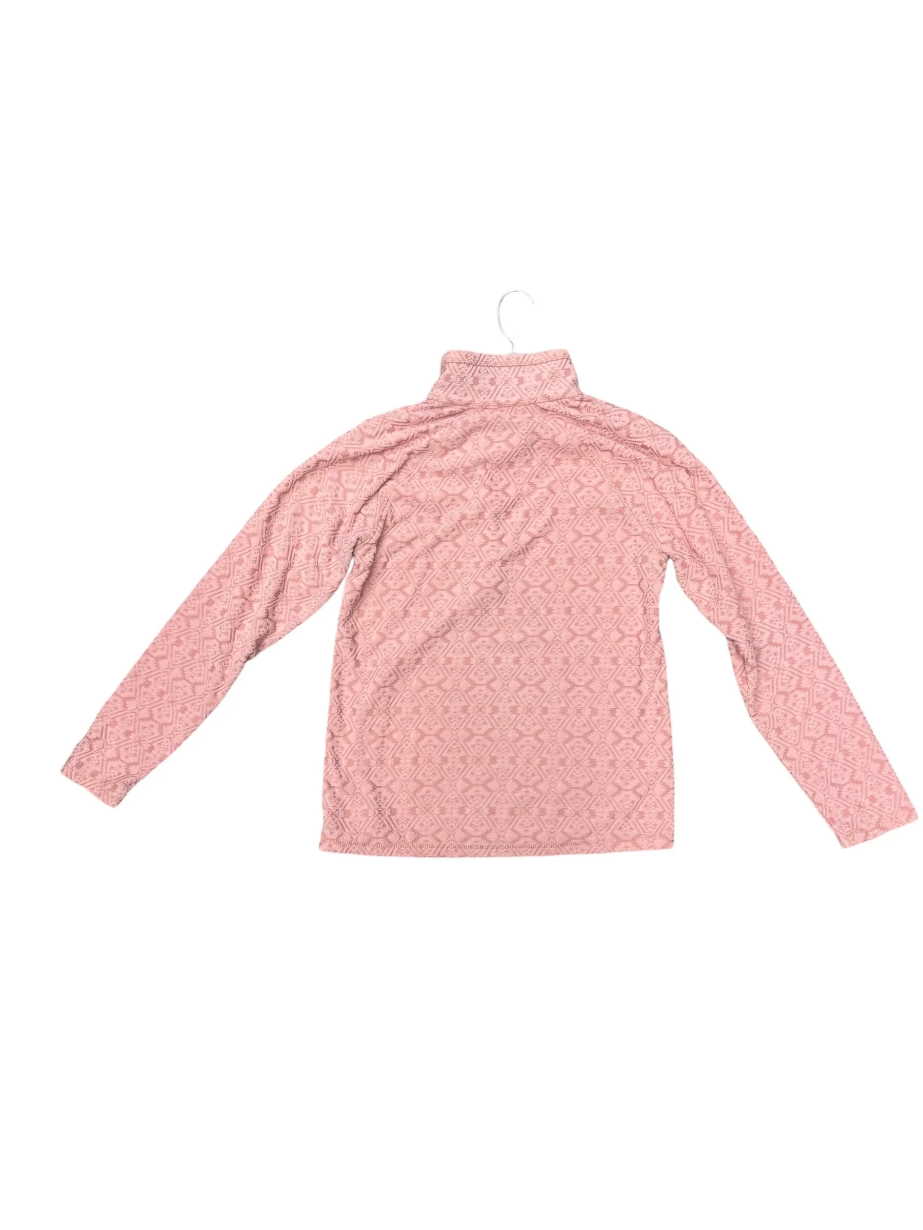 Athletic Top Long Sleeve Collar By Eddie Bauer In Pink, Size: S