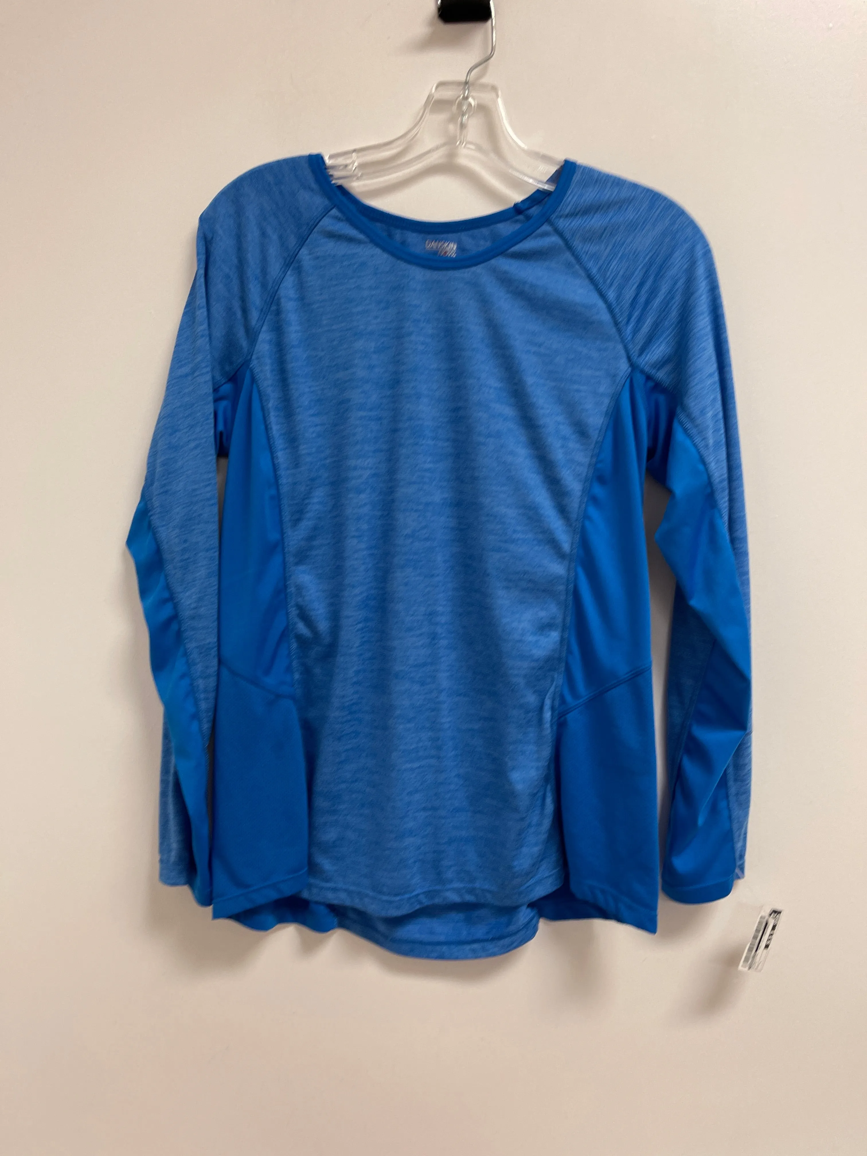 Athletic Top Long Sleeve Crewneck By Danskin In Blue, Size: L