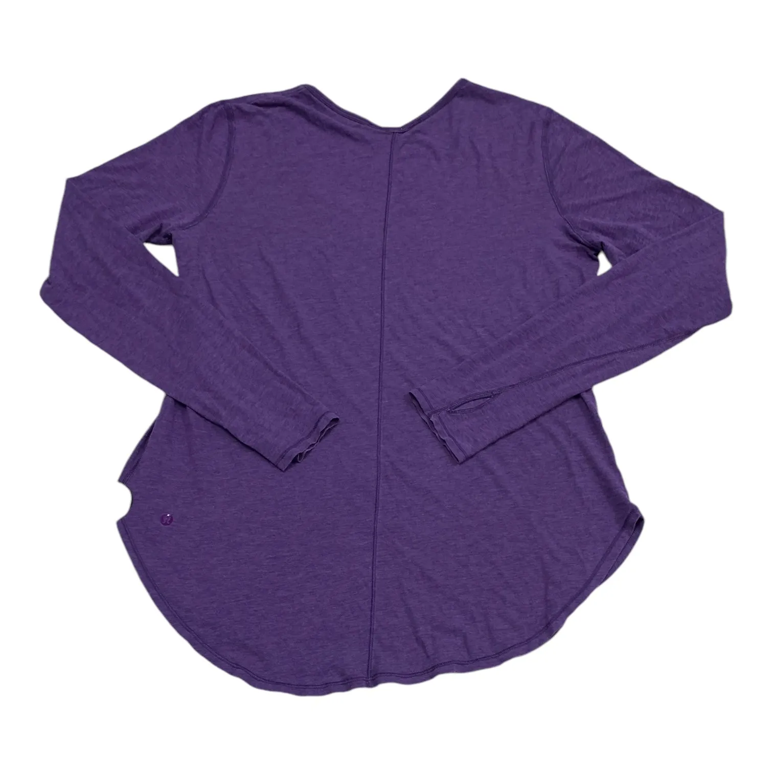 Athletic Top Long Sleeve Crewneck By Lululemon In Purple, Size: L