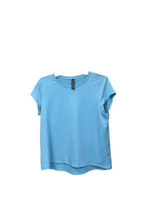 Athletic Top Short Sleeve By Kyodan In Turquoise, Size: L