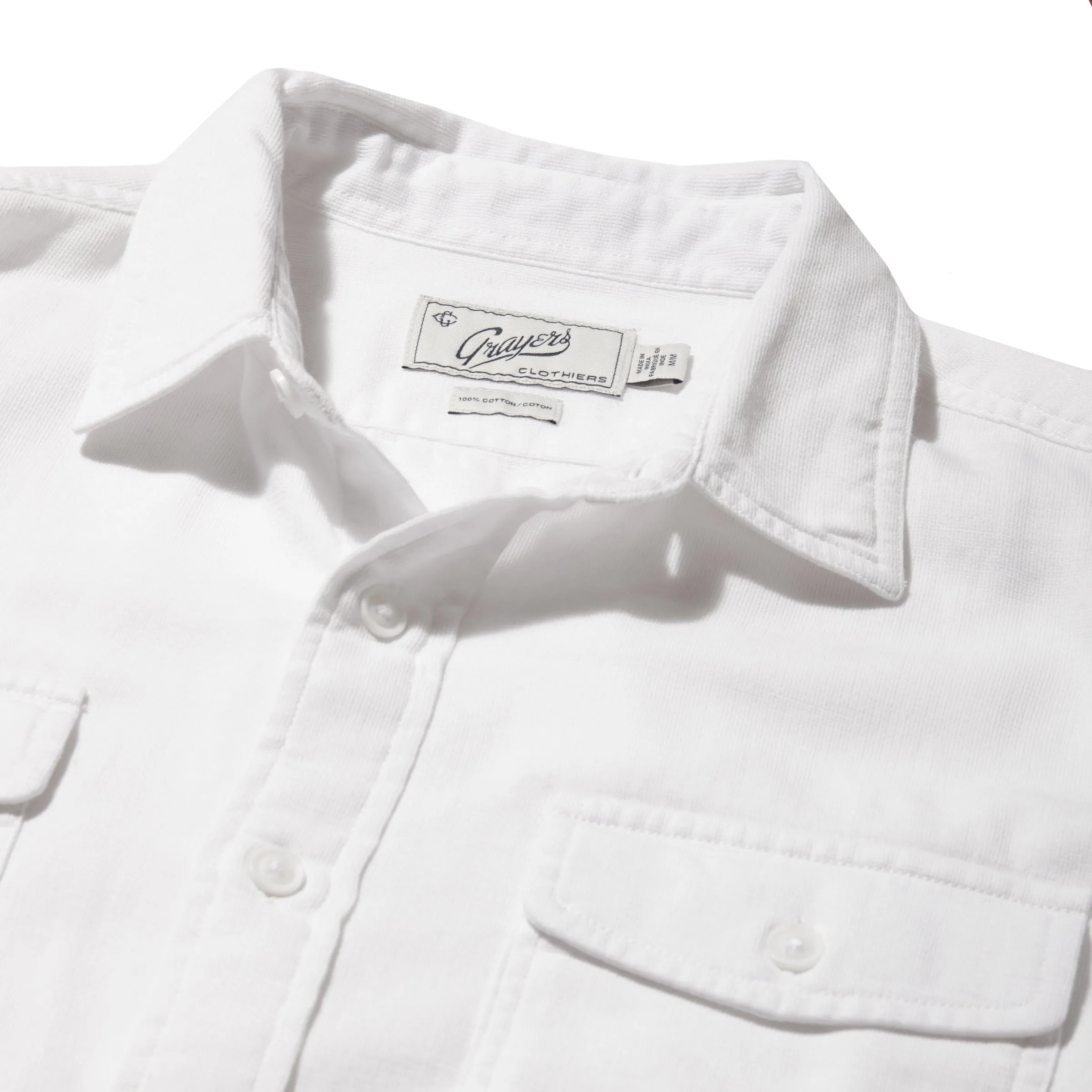 Bedford Textured Shirt - White