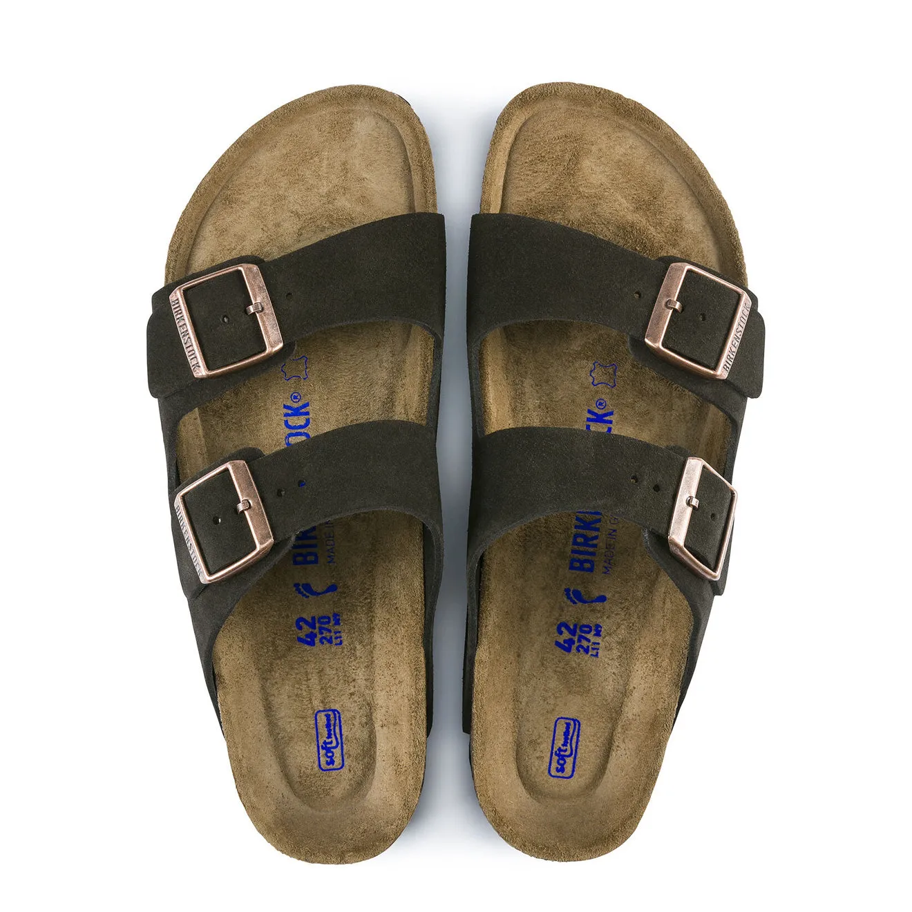 Birkenstock Arizona SFB Reg Sandal Suede Mocha