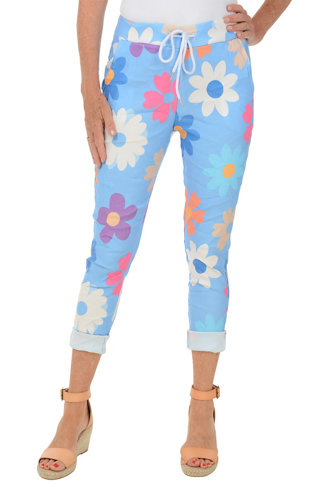 Blue Daisy Jogger Pant