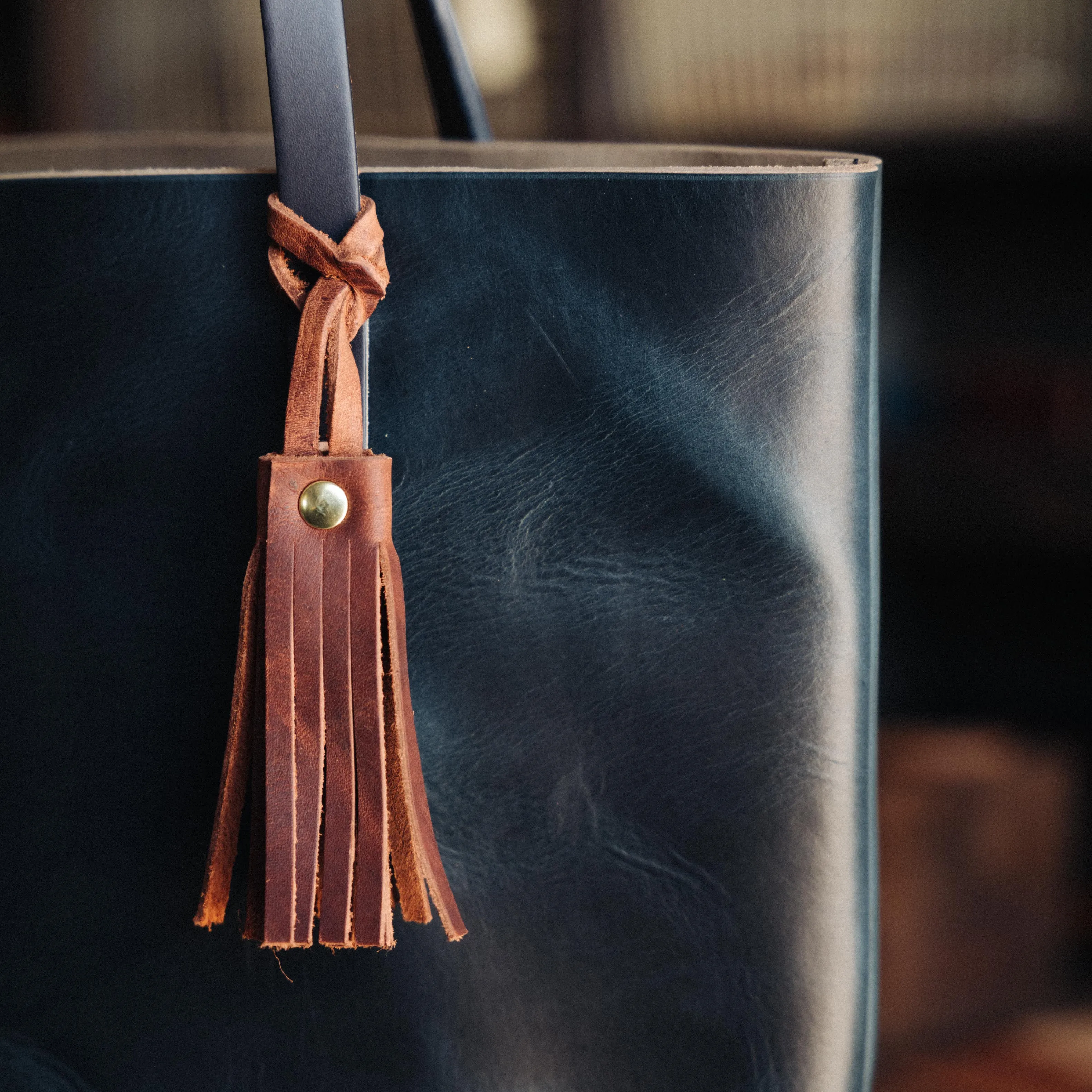 Brick Kodiak Leather Tassel