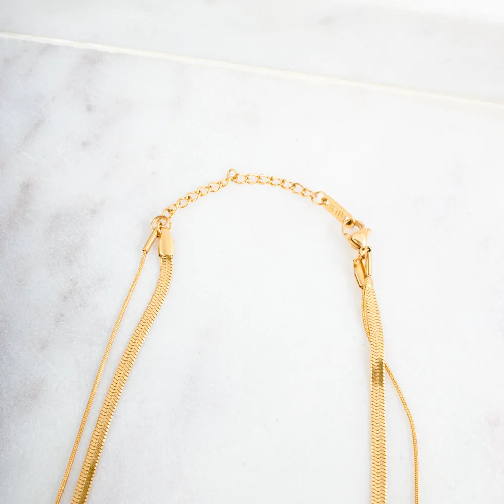 Brooke Layered Chain Necklace *WATERPROOF*