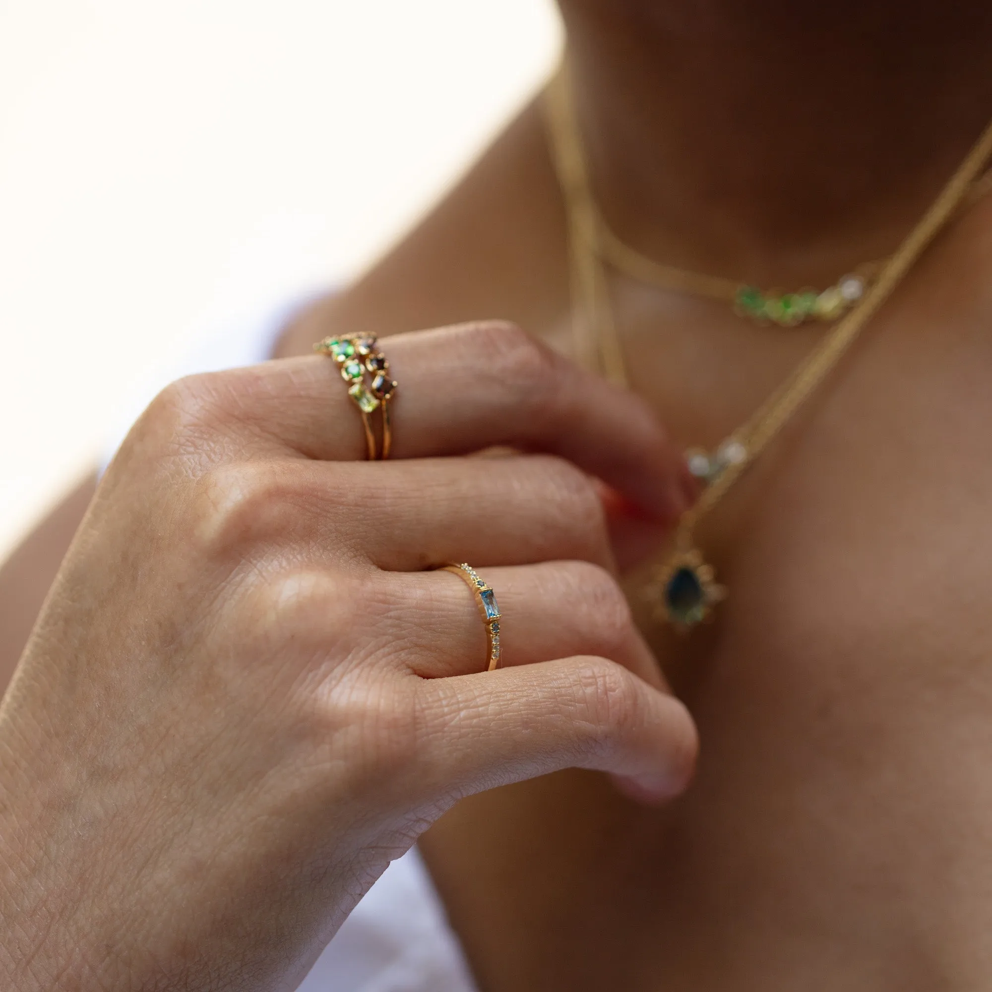 Calming Blue Stacking Ring