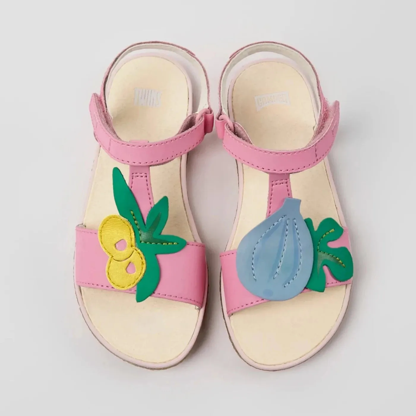 Camper Kids Girl / Women TWINS Pink Leather Sandals