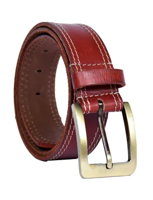 Celtic Premium Red Leather Belt, Art: LB-805