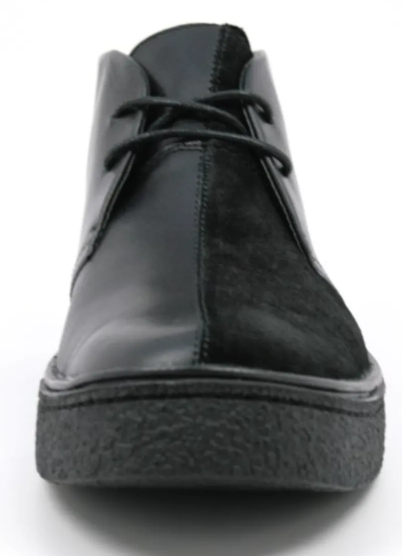 Chic Split-Toe Leather and Suede Chukka Boots by Classic Playboy