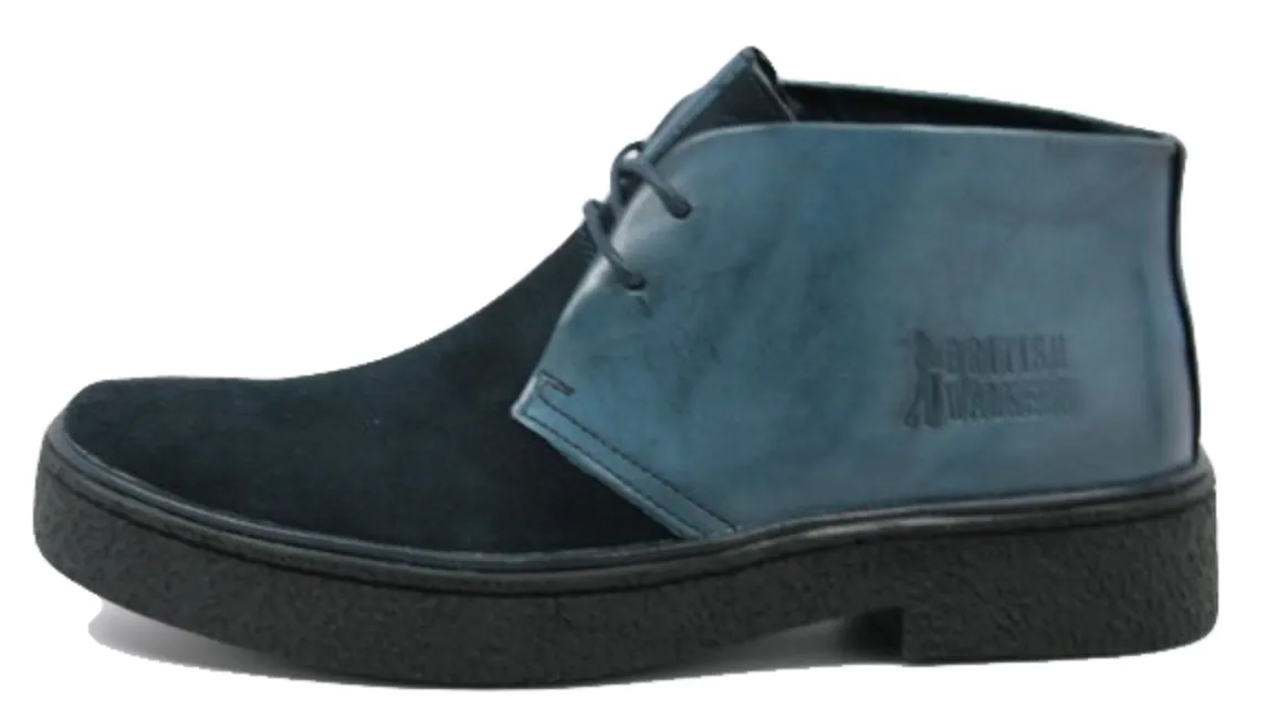 Chic Split-Toe Leather and Suede Chukka Boots by Classic Playboy