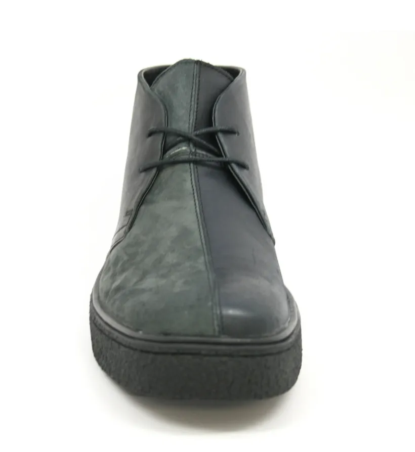 Chic Split-Toe Leather and Suede Chukka Boots by Classic Playboy