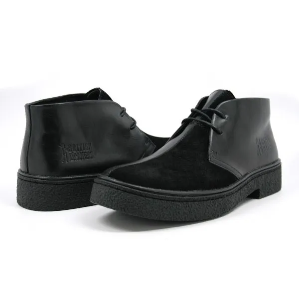 Chic Split-Toe Leather and Suede Chukka Boots by Classic Playboy