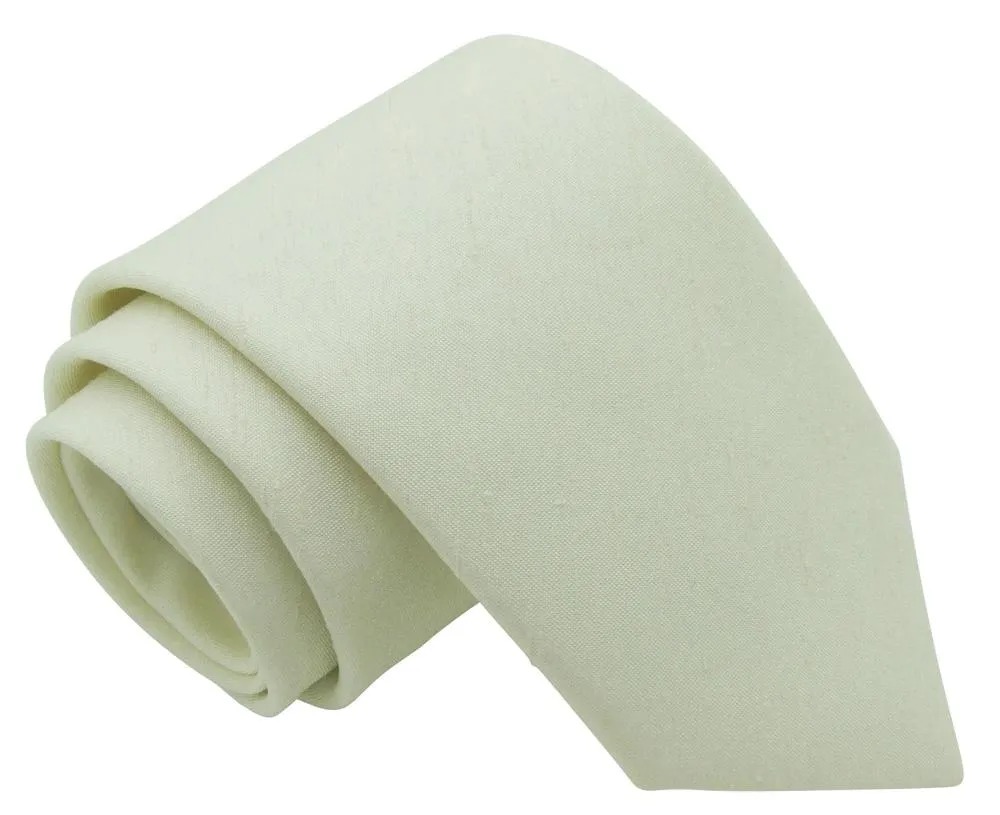 CLEARANCE - Ivory Shantung Boys Tie