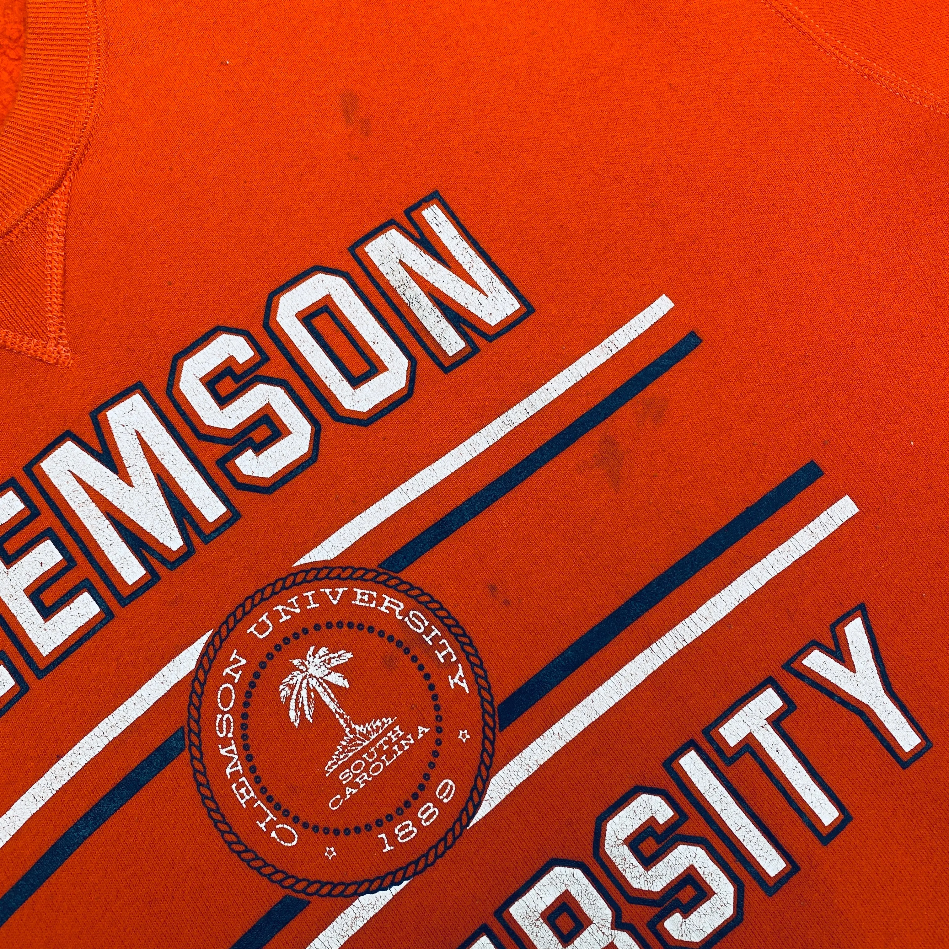 Clemson Tigers: 1990's Russell Athletic University Seal Graphic Sweat (XL)