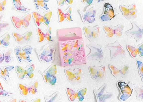 Colorful Butterfly Hidden Stickers Box