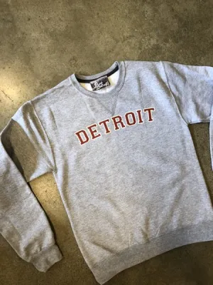 Detroit Varsity Sweatshirt / Red   Athletic Heather / Unisex